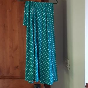 Honey and lace marina maxi,  dark mint green